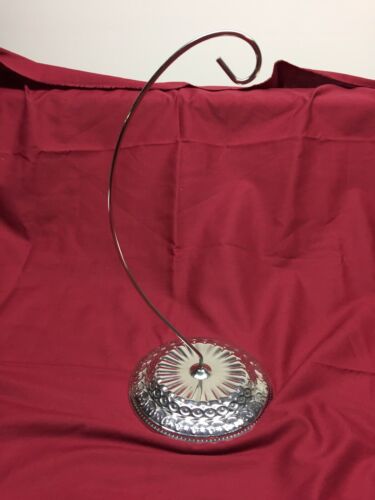 10” Ornament Hanger Silver In Color Weighted Bottom New