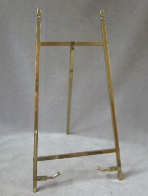 VINTAGE BRASS EASEL PICTURE STAND ART DECO 11
