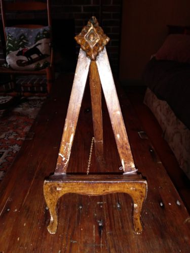Small Vintage Wooden Collapsible Picture Art Easel