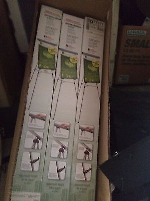 Lot (3) Office Depot Presentation Easel with Chart Holder Silver 64