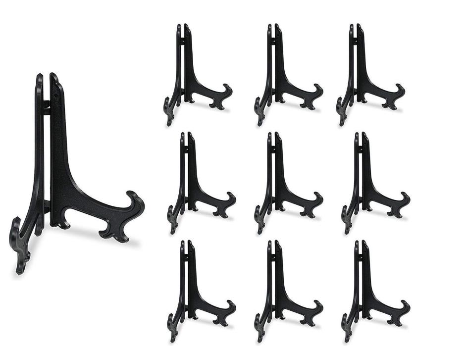 10 PACK Plate Display Easels Stands Plastic Picture Stand Frame Holder 5