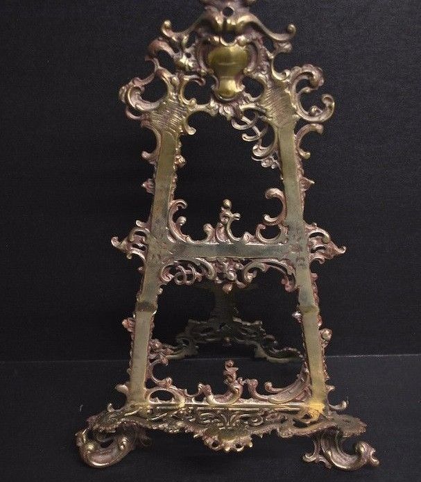 Vintage brass easel stand