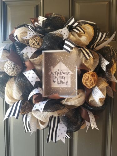 All Season Deco Mesh Wreath