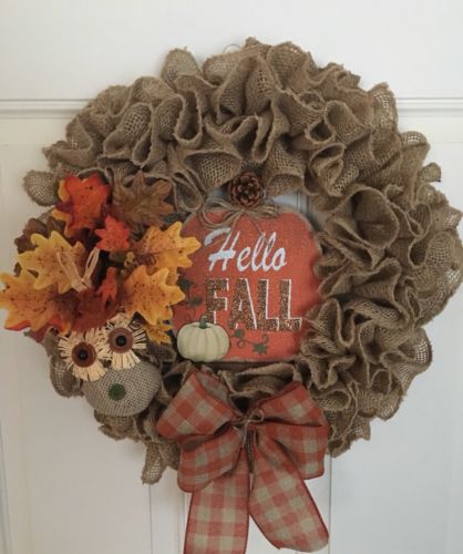 Everyday Fall Burlap Wreath