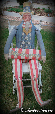 Patriotic fourth of July yard decor porch flag sitter door wreath day memorial