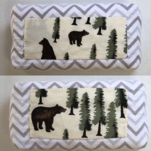 Wildlife Brown Bear Doorstop or Bookend  -Evergreen Trees