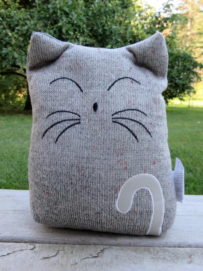 Cat Doorstop Fabric Home Accent Decor Novelty New 10 x 7 in. door stop