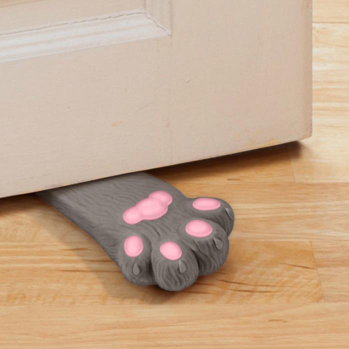 Fred Here Kitty Doorstop Cat Paw Double Sided Novelty
