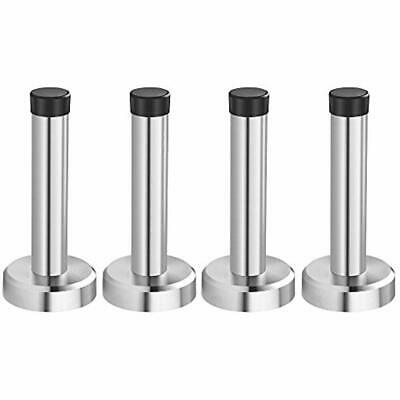 3.74inch Stainless Steel Wall Mount Brushed Finish DIY Door Stopper Rubber Tip,