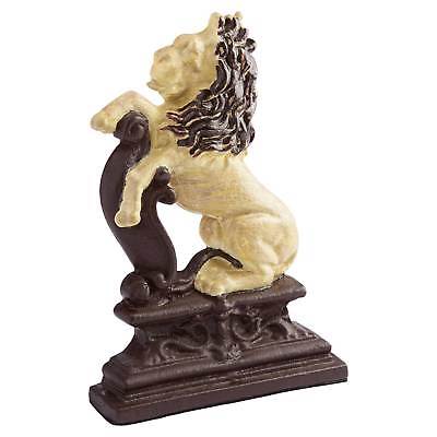 Signature Hardware Cast Iron Painted Lion Doorstop