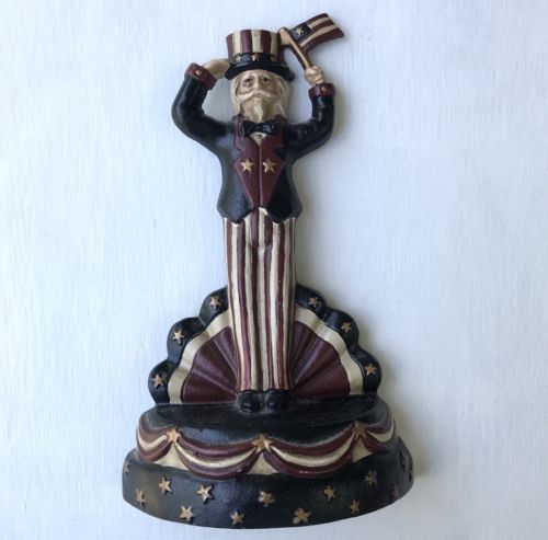 Vintage Rare Americana Painted Cast Iron 8