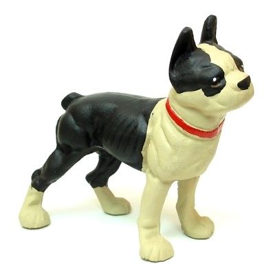 Cast Iron Standing Bulldog Boston Terrier Full Body Bull Dog