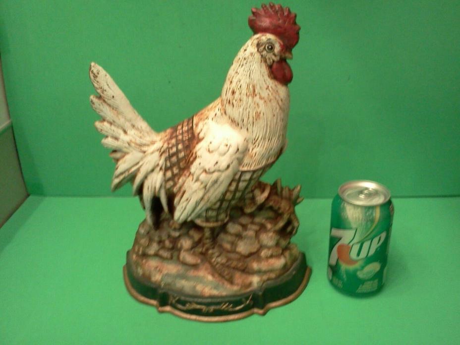 Vintage Rooster Doorstop Cast Iron Large
