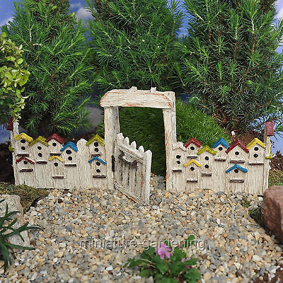 Birdhouse Gate for Miniature Garden, Fairy Garden