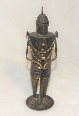 Vintage Arnart Seville Miniature Metal Sculpture Figurine in Armor Approx. 6 ¾”
