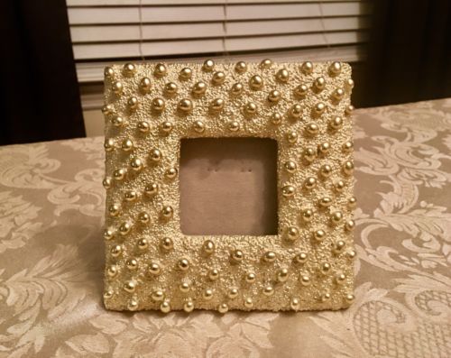 Beautiful Beaded Gold Photo Frame Ornate