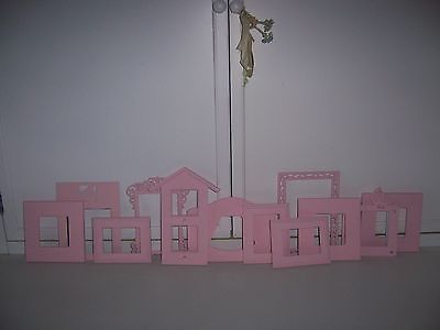 Frame Lot 12 Shabby PINK French Paris Chic Beach Cottage Wedding Ornate Frames