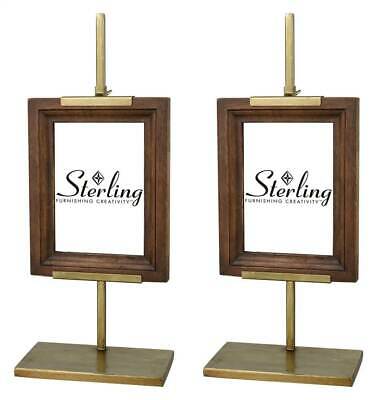 Large Picture Frames in Mahogany and Gold - Set of 2 [ID 3759538]