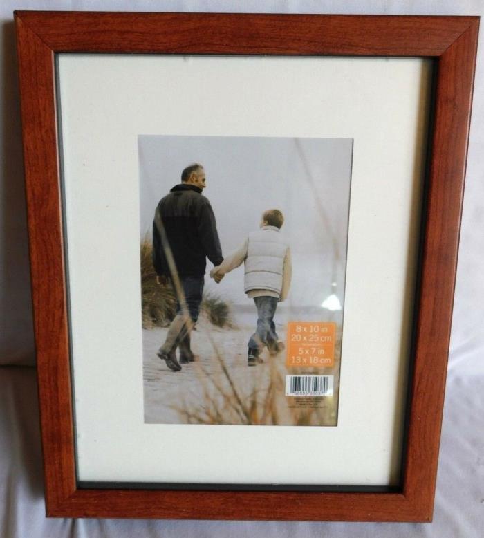 8''x10''Pinnacle Frame Outer Brown Black Sides Picture Frame