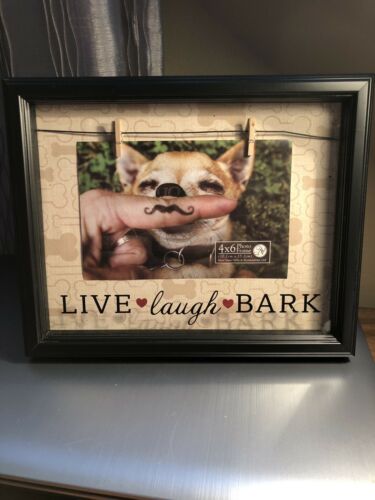 New View Gifts And Accessories 4 X 6 Photo Frame Live Laugh Bark Dog Pet Frame