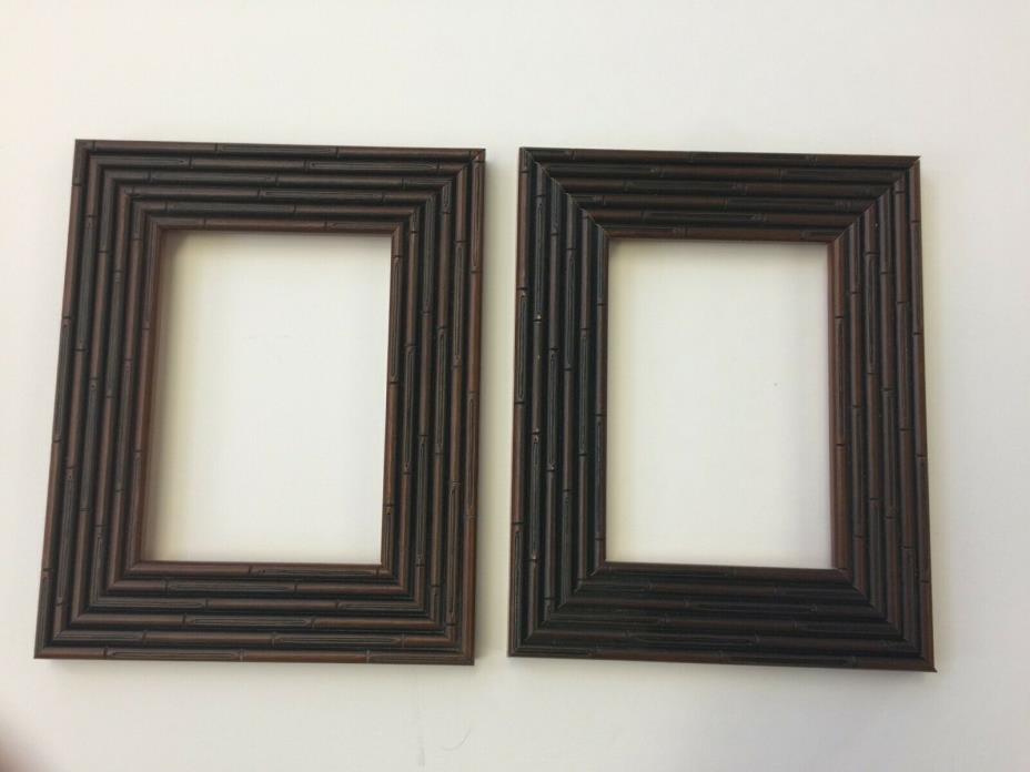 Pair of Dark Brown Bamboo Photo / Picture Frame 8