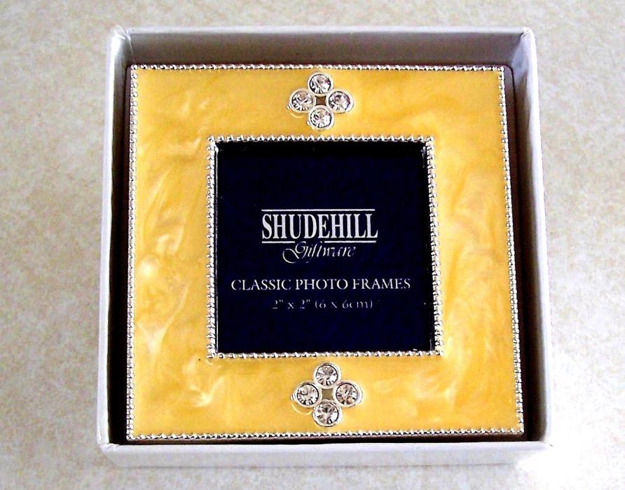 Shudehill Enameled Jeweled Square Mini Photo Frame- 2