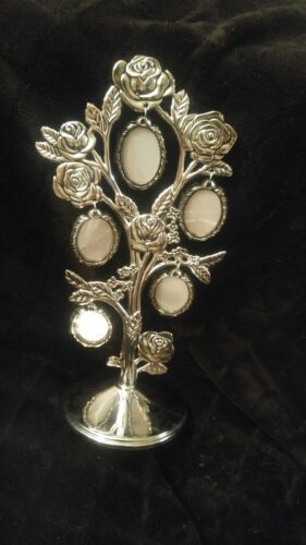 VINTAGE Photo Tree Silver Plated Rose Design New In the Box Holds 10 Photos