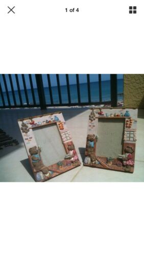 set of two ceramic teddy bear picture frames 5