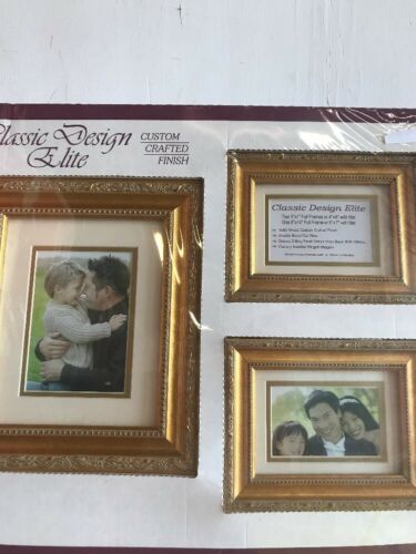 Vintage Wooden Photo Picture Frames Set of 3 Custom Crafted Finish (Wedding)