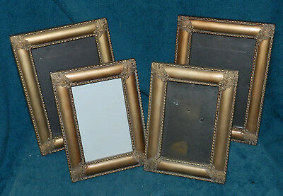 4 LOVELY MATCHING DECORATIVE GOLD PHOTO FRAMES!