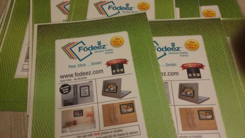 fodeez adhesive display frames 4x6. set of 10