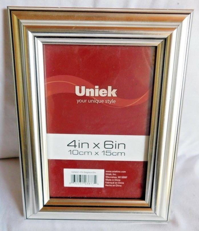 Uniek 4'' x 6'' Silver Tone Picture Frame