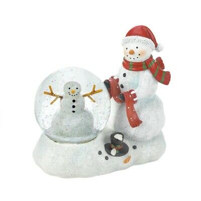 Snowman Duo LED Snow Globe