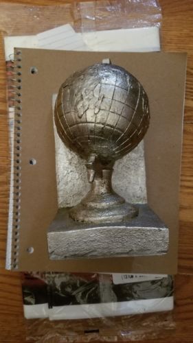 Mainstays 12'H Black And Silver Decorative World Globe