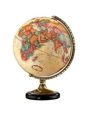 Sierra 12 Inch Antique Finish Tabletop Globe w Round Metal Base [ID 25522]