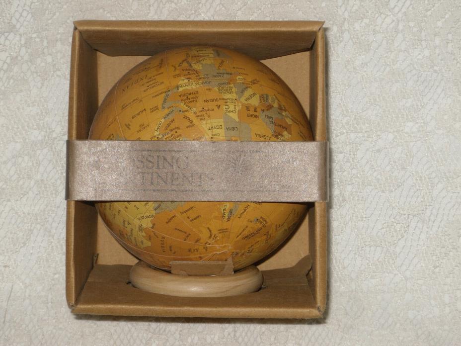 Crossing Continents Desk Globe with Stand Small Table Top