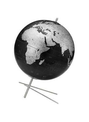 Mikado 12 Inch Globe in Slate Gray w Stainless Steel Base [ID 25557]