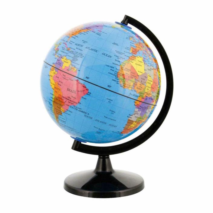 WORLD GLOBE EARTH Map Rotating Geography Ocean Classroom Learning Desktop 6