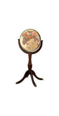 Floor Globe w Ornate Compass Roses & Raised Relief [ID 3140]