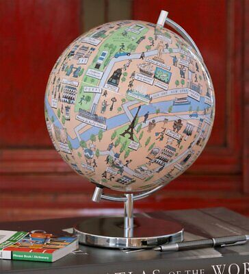 Waypoint Geographic Paris Night Lights Globe