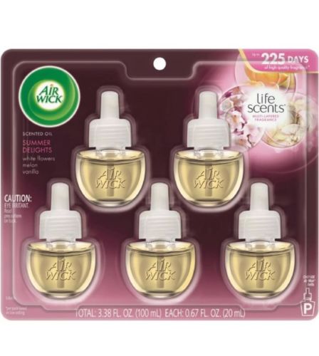 Air Wick Life Scents Summer Delights Scented Oil Refills 5pk 0.67 oz
