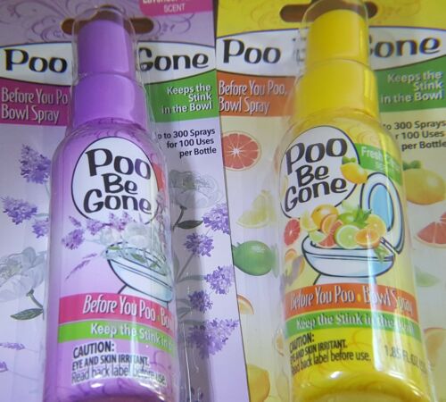 Poo Be Gone Bowl Spray 1.85oz Travel Size Bathroom Deodorizer Lavender or Citrus