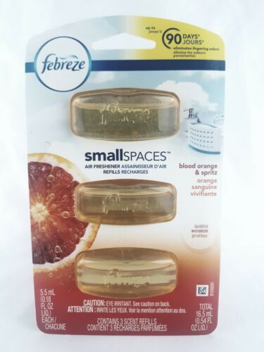 Febreze Small Spaces Air Freshener Blood Orange & Spritz 3 Refills 90 days