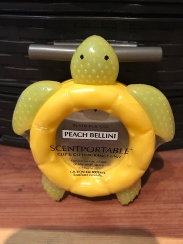 BATH & BODY WORKS TURTLE SCENTPORTABLE FRAGRANCE UNIT PEACH BELLINI