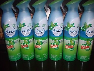 6 ORIGINAL with Con Gain Scent Fragrance Febreze Air Effects Air Freshener Spray