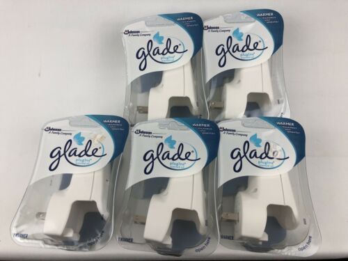 GLADE PLUGINS Scented Oil Warmer White (Fragrance Sold Separately) LOT of 5