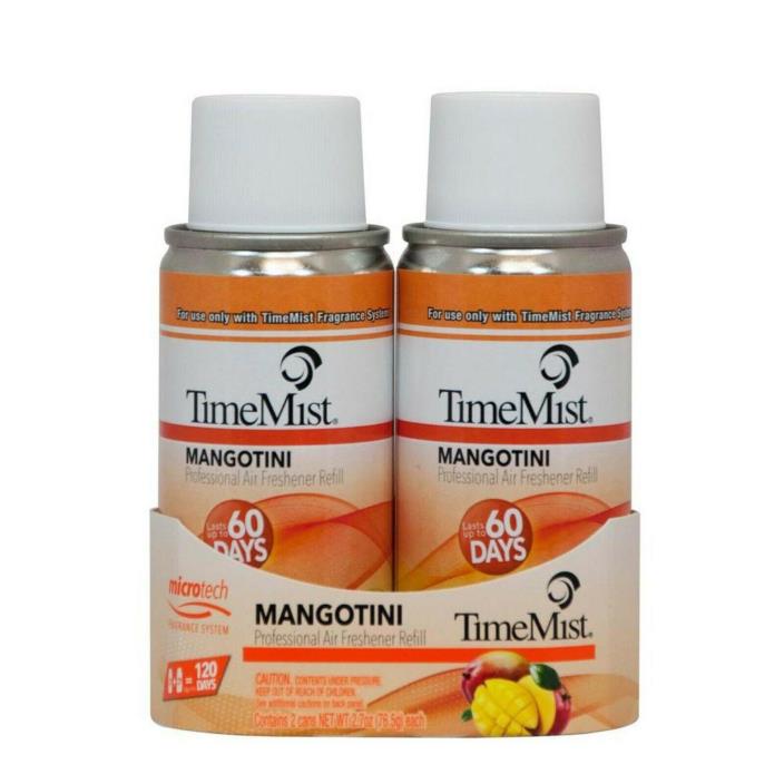 Air Freshener Spray Refill Eliminate Odor Tropical Mangotini Scent 3 oz.(6-Case)