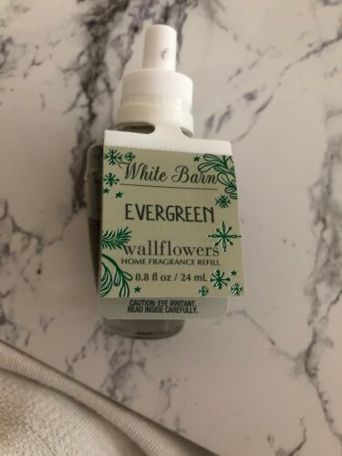 1 White Barn Bath & Body Works Fragrance Wallflower Bulb Refill  EVERGREEN White