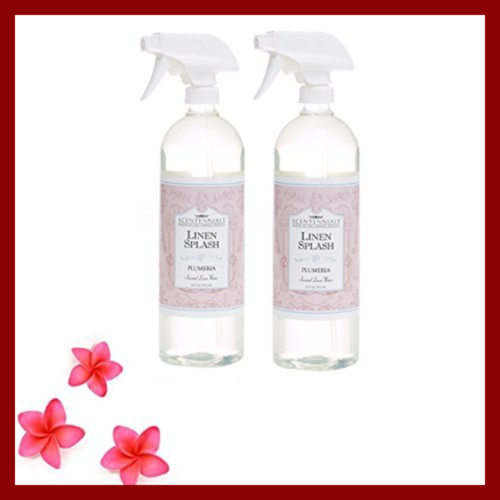 Plumeria Linen Spray 32Oz 2 Pack A Must Have For All Your Linens Laundry Basket