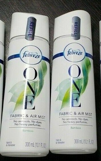 Febreze One Fabric and Air Mist Refill, Bamboo Scent, 10.1 fl oz (2 Pack)~Sealed